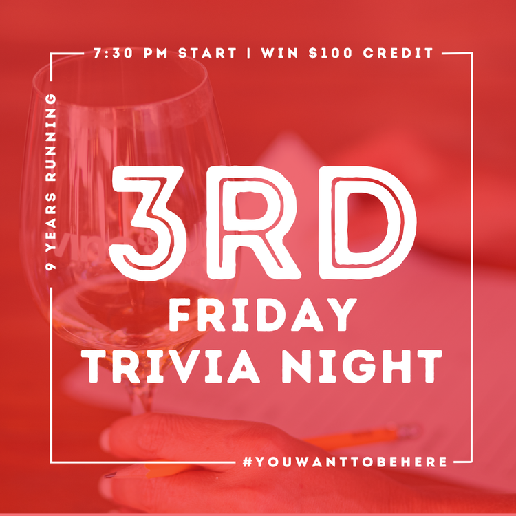 05-15-2026 | 3rd Friday Trivia Night