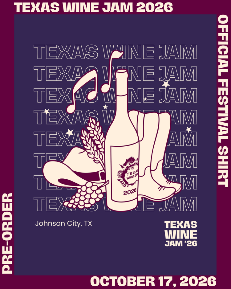 [PRE-ORDER] Texas Wine Jam 2026 Official Festival Shirt