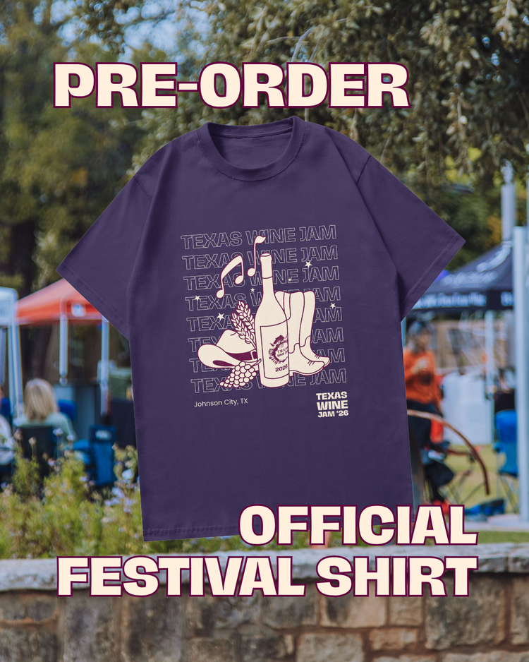 [PRE-ORDER] Texas Wine Jam 2026 Official Festival Shirt